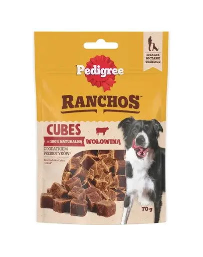 PEDIGREE Ranchos Cubes 70 g recompensa cu vita pentru caini