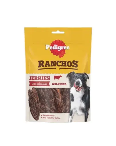 PEDIGREE Ranchos Jerkies snack cu vita pentru caini 180g
