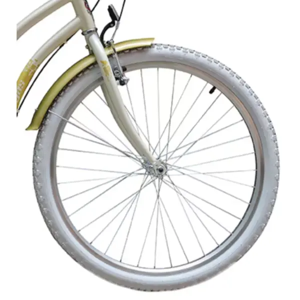 PEGAS Furca bicicleta PEGAS, Roata 26 inch, Gat 1-1/8 inch, V-brake, Otel, Alb Perlat