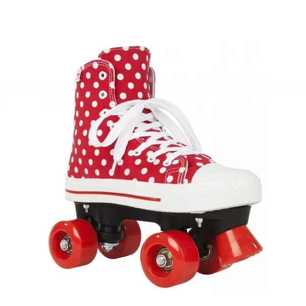 PEGAS PEGAS Role Rookie Canvas High Polka Dots, 36.5 Rosu Alb