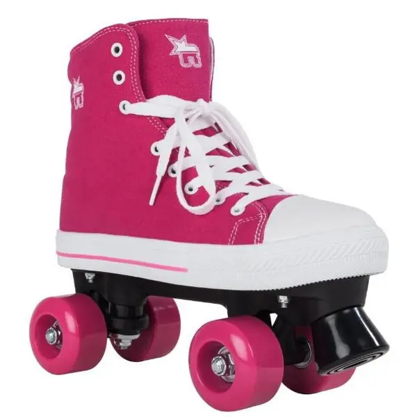 PEGAS Role PEGAS Rookie Canvas RKE-SKA-1500, marime 32, rulmenti de precizie ABEC 3, roz