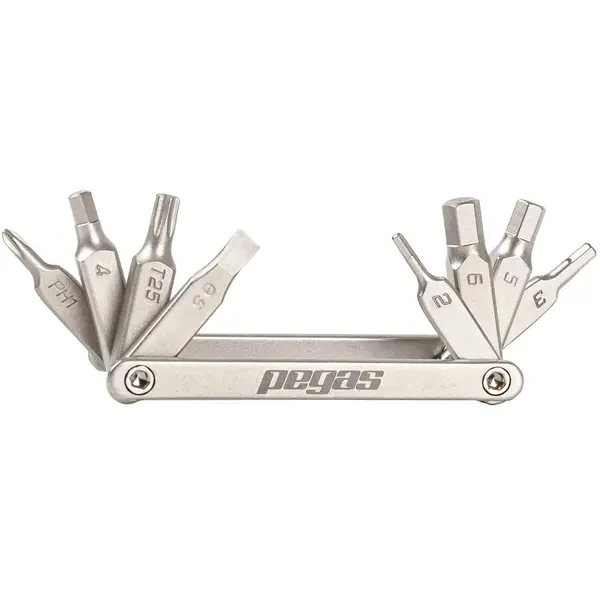 PEGAS Set compact scule Pegas 8 in 1, Argintiu