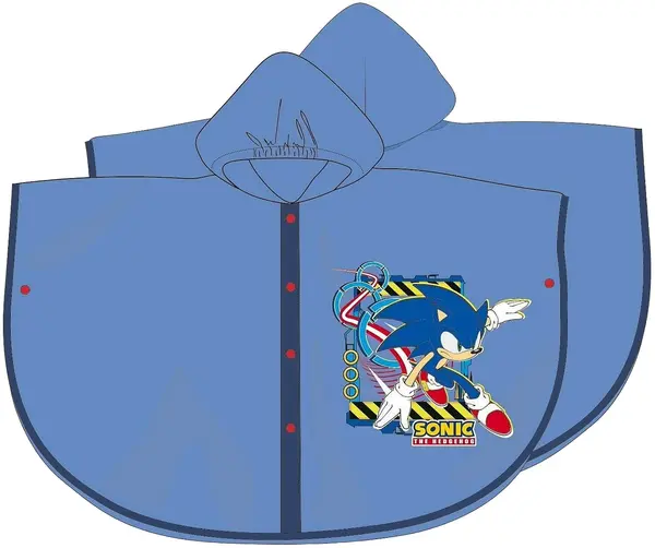 Pelerină de ploaie Disney - Sonic, pentru copiii de 6 ani
