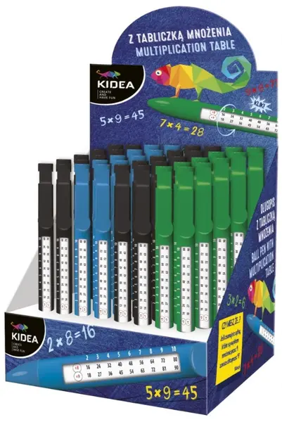 Pen Kidea - Cu tabla înmulțirii, asortiment
