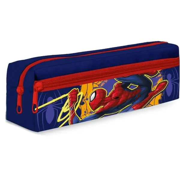 Penar cu doua compartimente, multicolor, 22x9 cm, Spiderman Engros