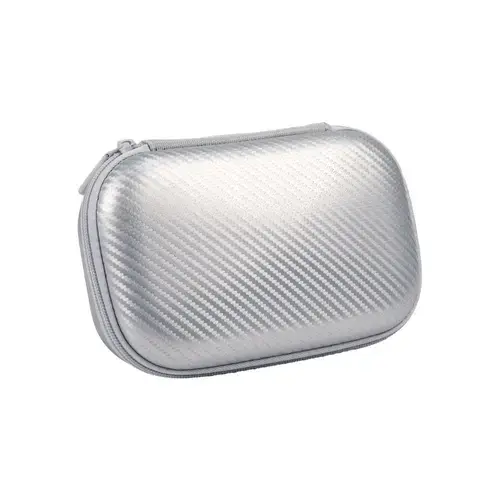 Penar cu fermoar ZIPIT Carbon Storage Box cu buzunar interior (Argintiu)