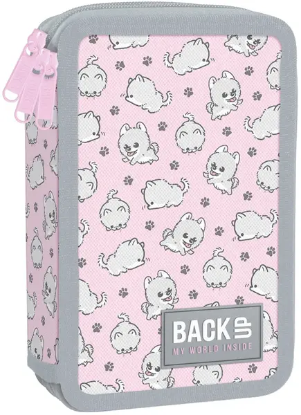 Penar cu instrumente de scris BackUp EW - Doggies, 3 fermoare
