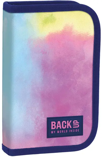 Penar cu instrumente de scris BackUp SW - Cotton Candy, 1 fermoar și 2 aripi