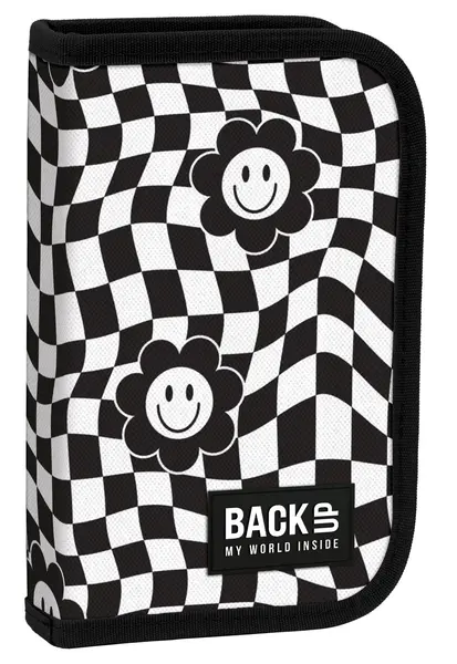 Penar cu rechizite BackUp SW - Happy Face, 1 fermoar și 2 aripi