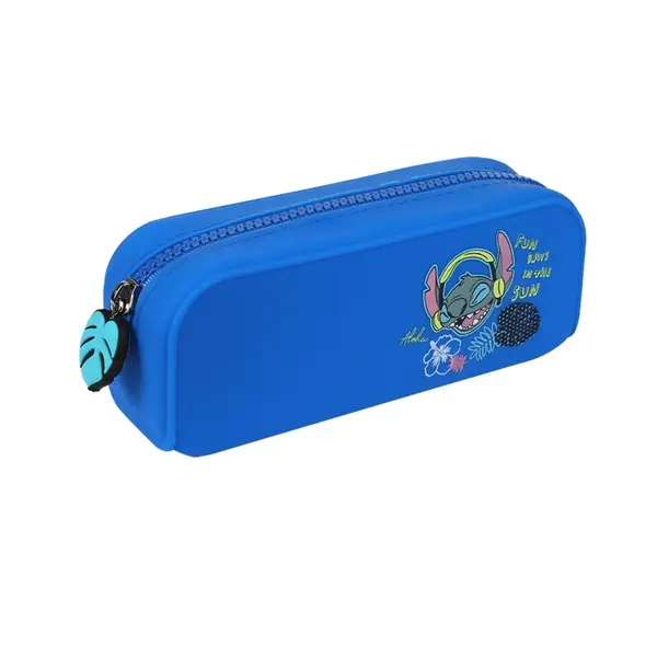 Penar din silicon cu 1 compartiment, Coolpack, Disney Stitch, Albastru