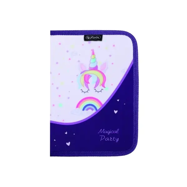 Penar echipat, 26 piese, 1 extensie, 13.5x19.5x3.5cm, Unicorns, Herlitz