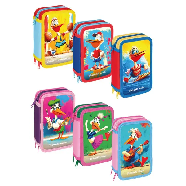 Penar echipat 3 fermoare, 43 piese, Pelikan, Mascotte