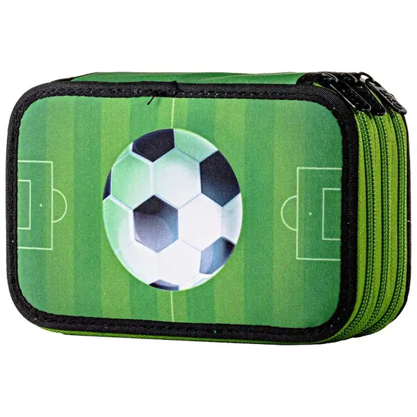 Penar echipat, 46 piese, 3 fermoare, 19.5x13x7cm, Fotbal Pro, PE3044E, Daco