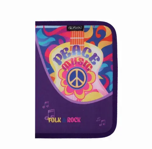 Penar echipat Herlitz, 17 piese, dimensiune 13,5 x 19,5 x 3,5 cm, motiv Folk & Rock