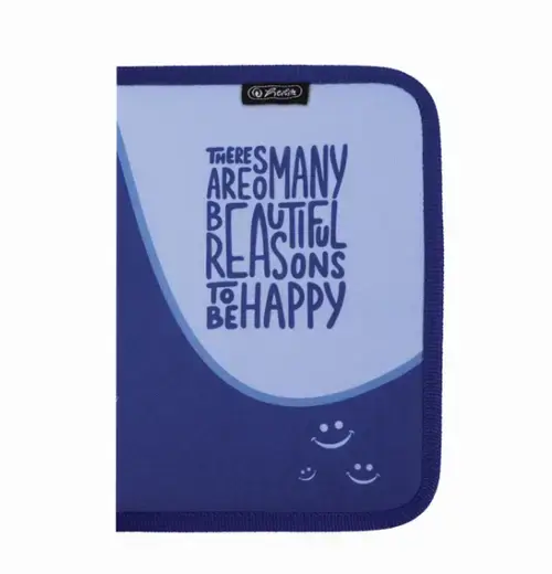 Penar echipat Herlitz, 26 piese, dimensiune 13,5 x 19,5 x 3,5 cm, motiv Be Happy