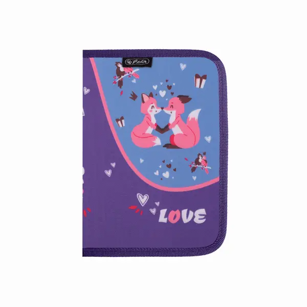 Penar neechipat, 1 fermoar, 13.5x19.5x3cm, Love, Herlitz