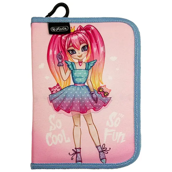 Penar neechipat 2 clape, 13.5x19.5x3 cm, motiv Fun Princess, Herlitz