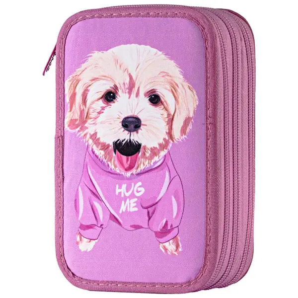 Penar neechipat, 3 fermoare, 19.5x13x7cm, Catel Hug Me, PE3040, Daco