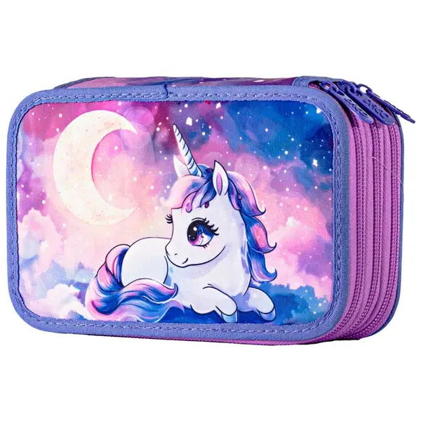 Penar neechipat, 3 fermoare, 19.5x13x7cm, Unicorn Magic, PE3035, Daco