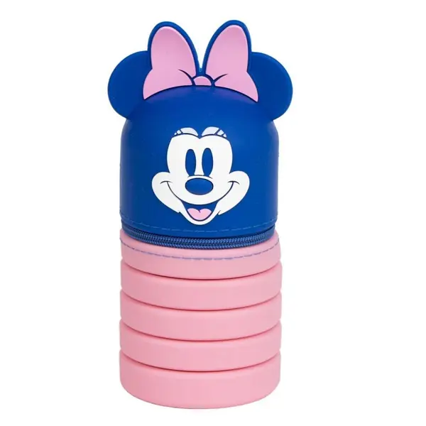 Penar neechipat Cerda 3D Minnie, 1 compartiment, siliconic, extensibil, 6.5 x 19 x 6.5 cm