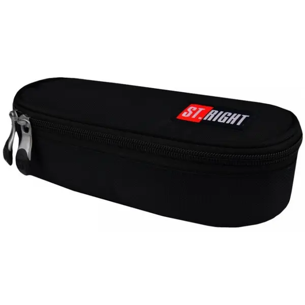 Penar neechipat St. Majewski Black, 1 compartiment, 1 extensie, negru, 23 x 9.5 x 6 cm