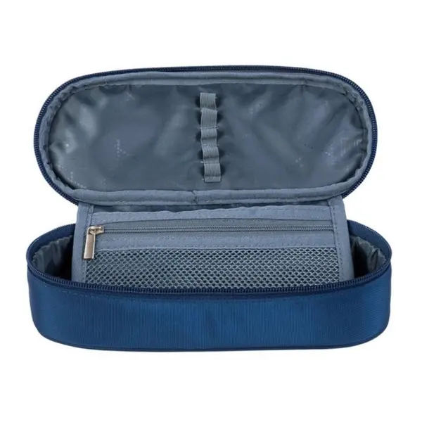 Penar neechipat St. Majewski St. Right Navy Blue, 1 compartiment, 1 extensie, bleumarin, oval, 24 x 10 x 6 cm