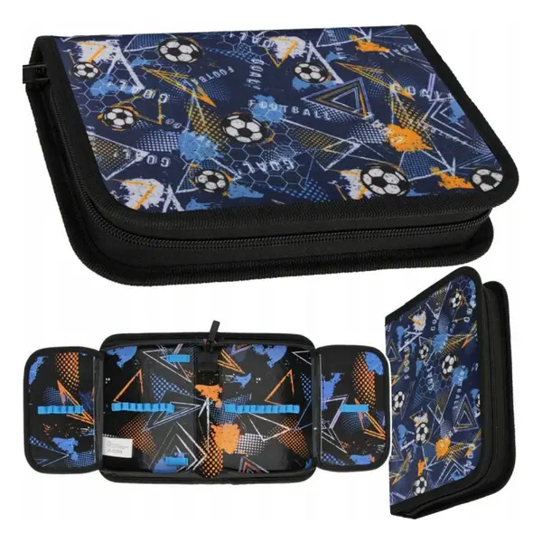 Penar neechipat Starpak Football, 1 compartiment, 2 extensii, 13.5 x 20.5 x 4 cm