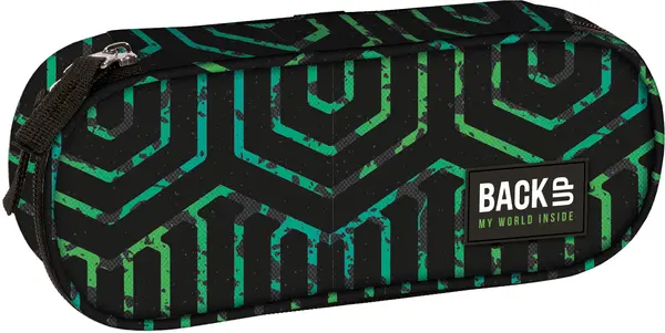 Penar oval BackUp A - Verde Antic, 1 fermoar