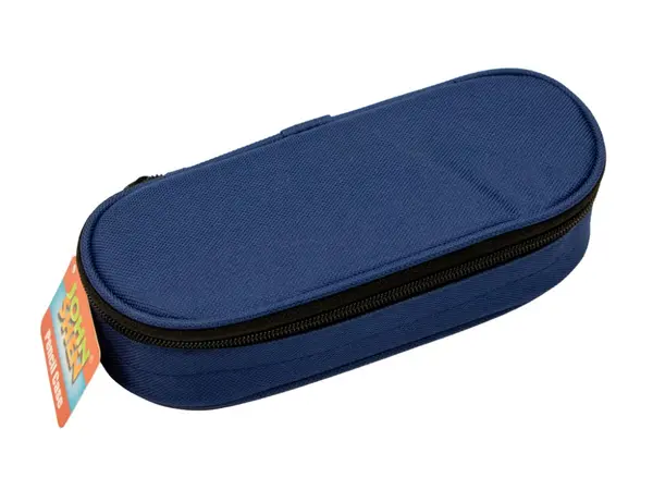 Penar oval neechipat cu un compartiment si o extensie,24x10x6 cm