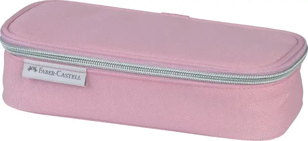 Penar oval neechipat Faber-Castell Rose Shadow 1 compartiment fermoar roz Penar oval neechipat Faber-Castell Rose Shadow 1 compartiment fermoar roz