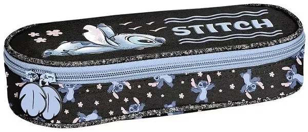 Penar oval pentru școală Paso Stitch - Sky Blue, Cu 1 fermoar