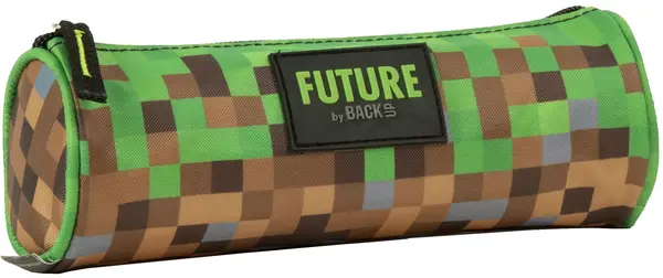 Penar oval școlar BackUp Future - Pixels, 1 fermoar