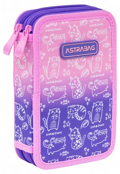 Penar școlar Astra Kitty - 2 fermoare