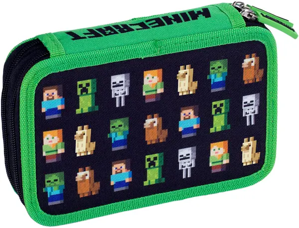 Penar scolar Astra Minecraft - Multi Characters, cu 2 fermoare