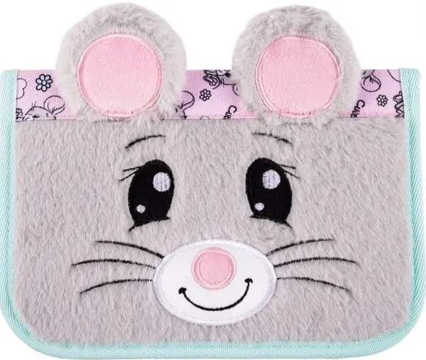Penar școlar Bambino Premium Mouse - 1 compartiment cu 2 aripi