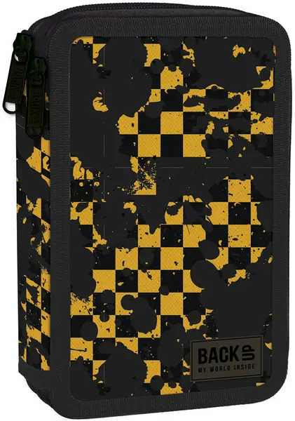 Penar școlar echipat Derform BackUp - Chess, 2 fermoare