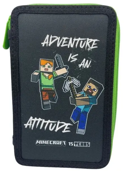 Penar școlar echipat Minecraft - Adventure, 2 fermoare