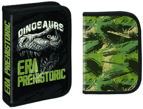 Penar școlar echipat S. Cool - Dino Era, cu 1 fermoar, 32 bucăți