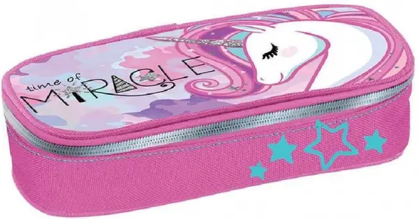 Penar școlar pătrat Graffiti Unicorn - Miracle, cu 1 fermoar
