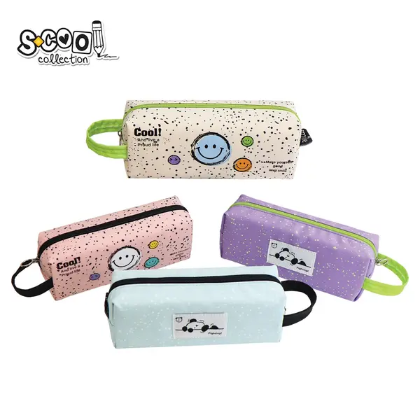 Penar tip etui, 1 fermoar, cool smiley, 22x9x5.7 cm, S-COOL