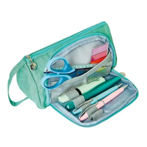 Penar tip etui, 1 fermoar, Pelikan Canvas Homeoffice, menta