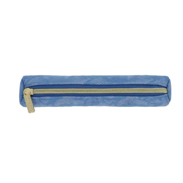 Penar tip etui, 1 fermoar, rotund, Herlitz Mini Bright Animal, albastru