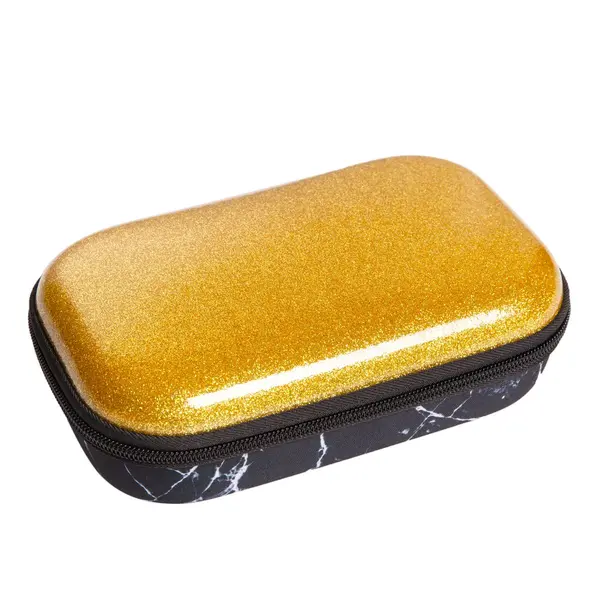 Penar tip etui, 1 fermoar, Zipit Glitter Storage box auriu