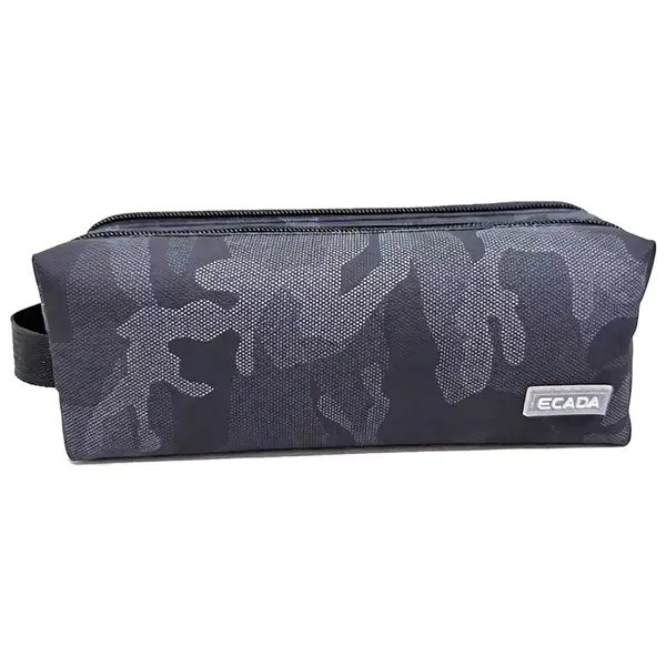 Penar tip etui, 2 fermoare, 22x8x8cm, camuflaj, 78513, Ecada