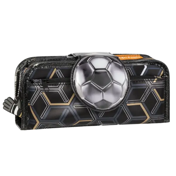 Penar tip etui Fun Time 2 in 1, 22x11x8cm, Silver Football, Tiger Family