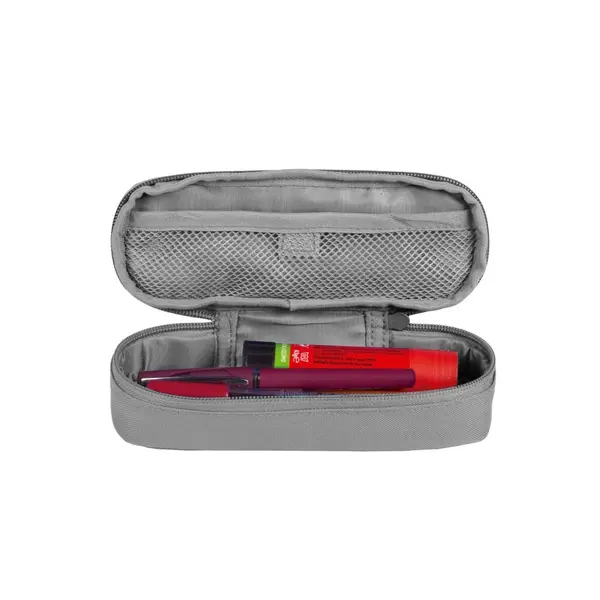 Penar tip etui oval, banda prindere caiet, 21x4.8x8cm, Oxford Kangoo B-Hook, Herlitz, gri