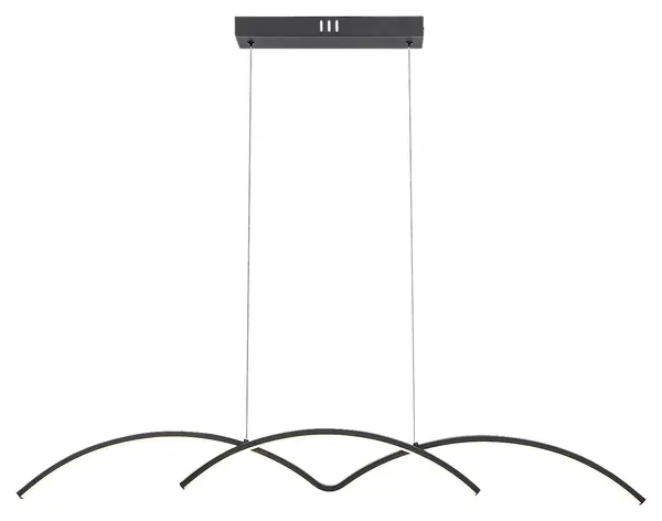 Pendel Rabalux - River, LED, 40W, negru