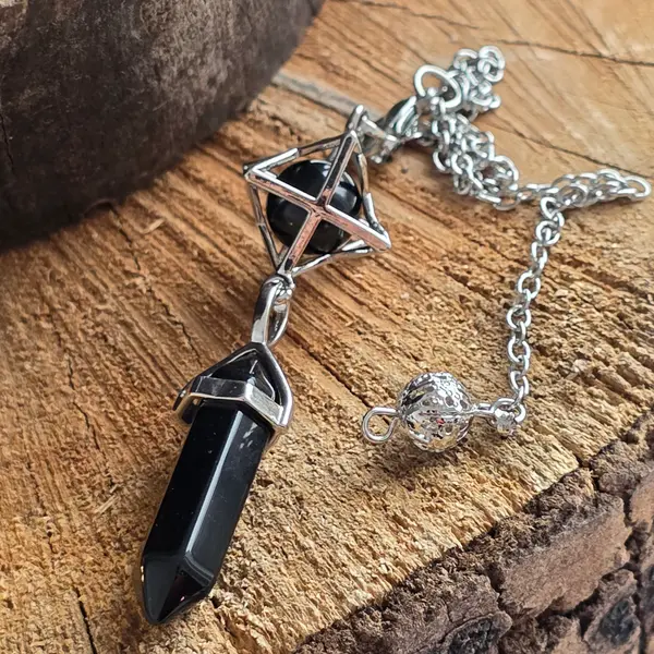 Pendul obsidian | Merkaba