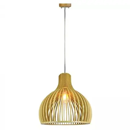 PENDUL TAVAN DIN LEMN E27 MAX 60W D45 X 45CM