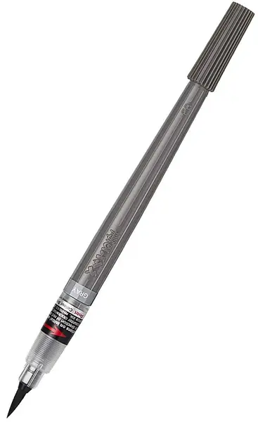 Pensula Pentel - Art Colours Pigm, gri